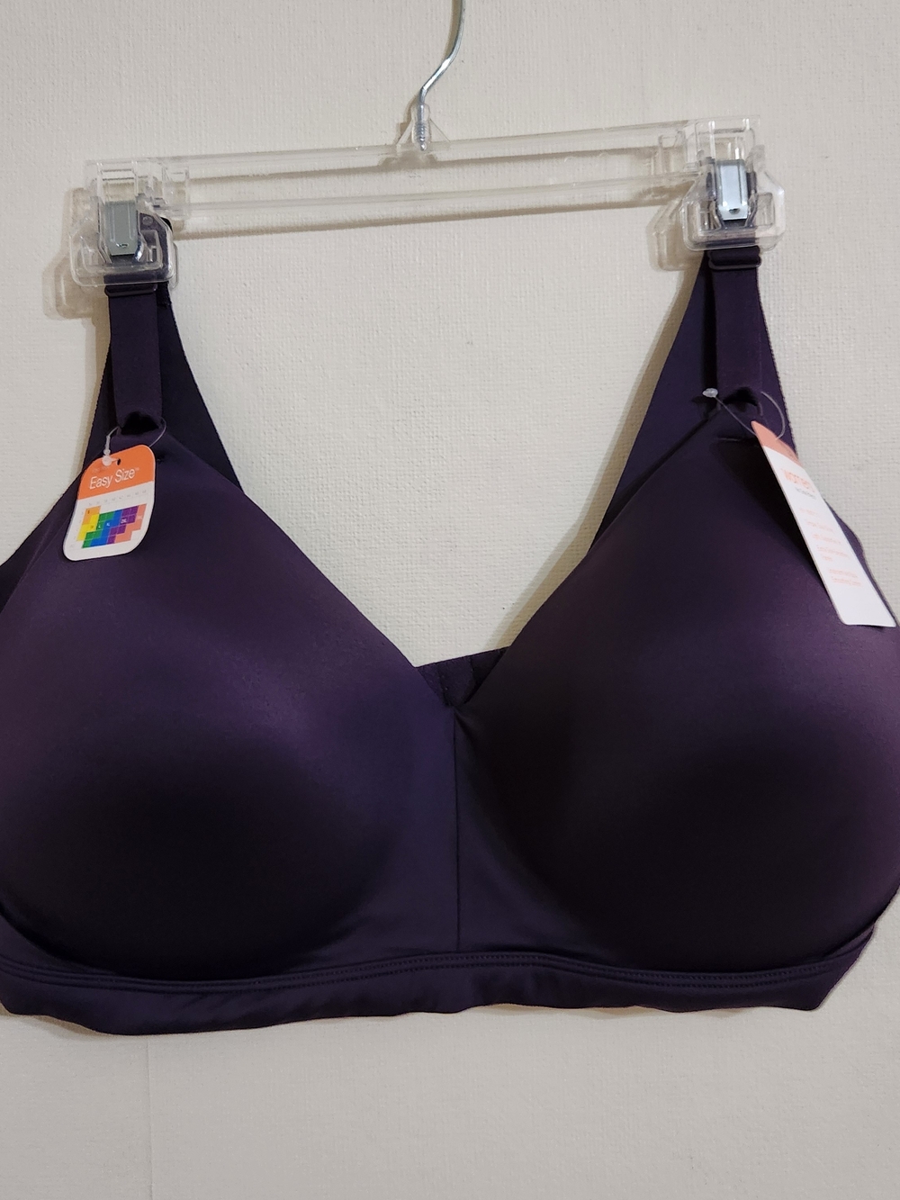 Warner's Deep Plum Wireless Smooth T-Shirt Bra